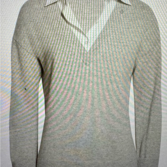 Veronica Beard Brami Mixed Media Layered Look Wool & Cashmere Sweater - Picture 2 of 12